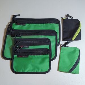 TOM BIHN Grass and Wasabi Pouches